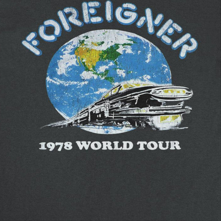 Foreigner 1978 World Tour Black T-Shirt